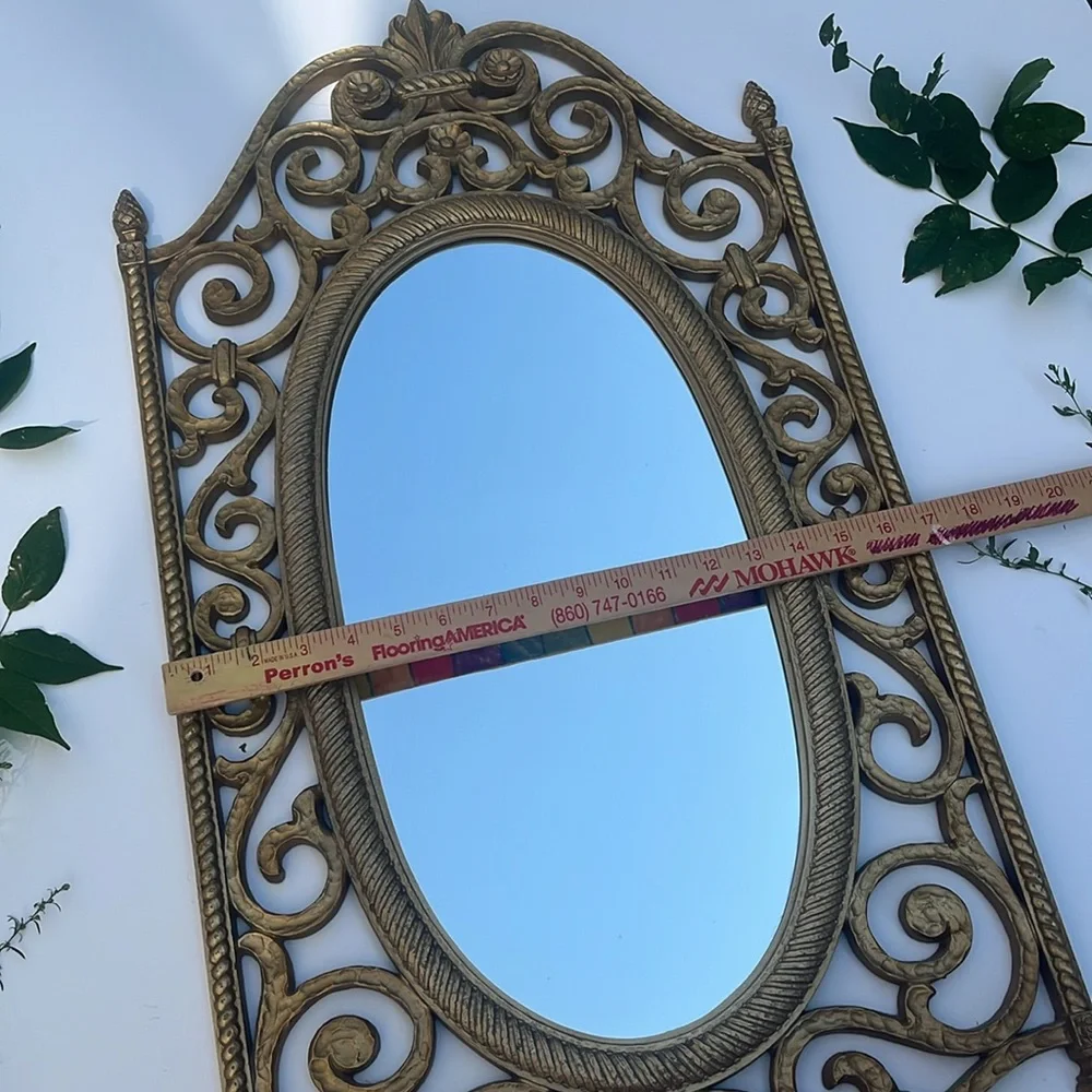 Vintage Ornate Gold Mirror